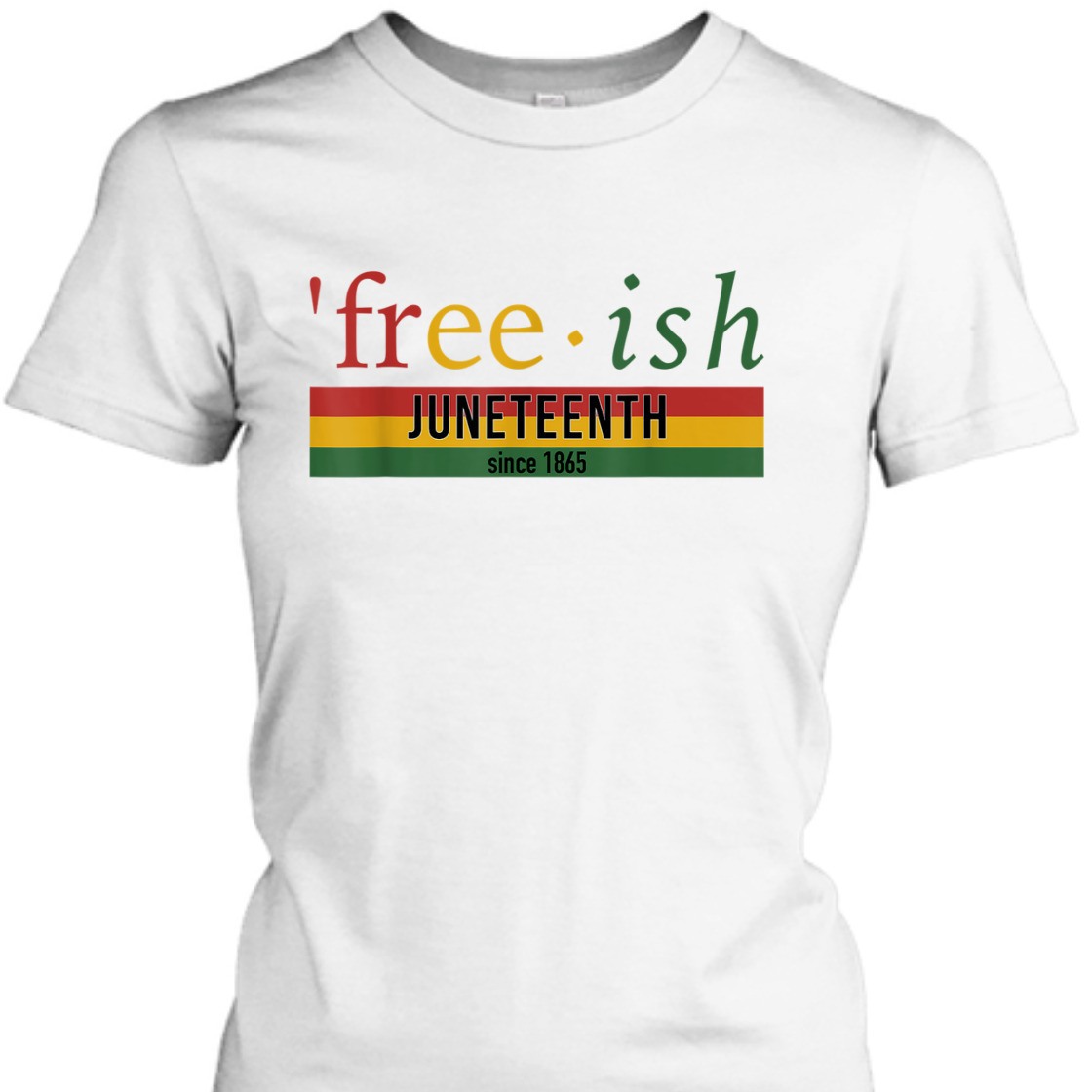 Strong Women Free-ish Since 1865 With Pan African Flag For Juneteenth T-Shirt