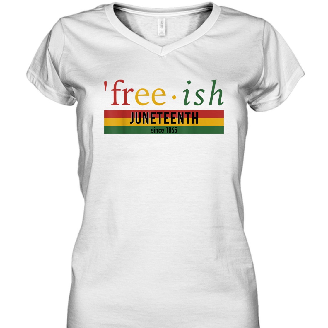 Strong Women Free-ish Since 1865 With Pan African Flag For Juneteenth T-Shirt