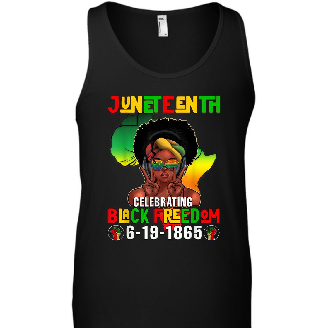Strong Women Juneteenth 1865 Celebrating Black Freedom Day Women Girls T-Shirt