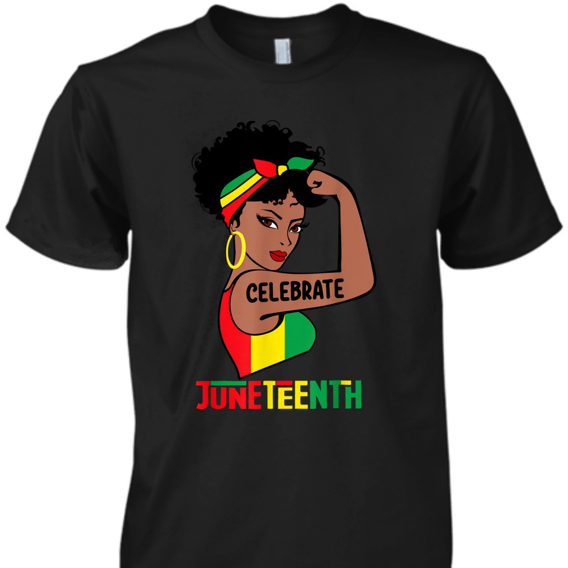 Strong Women 1865 Juneteenth Celebrate Pride African American Women Girls T-Shirt