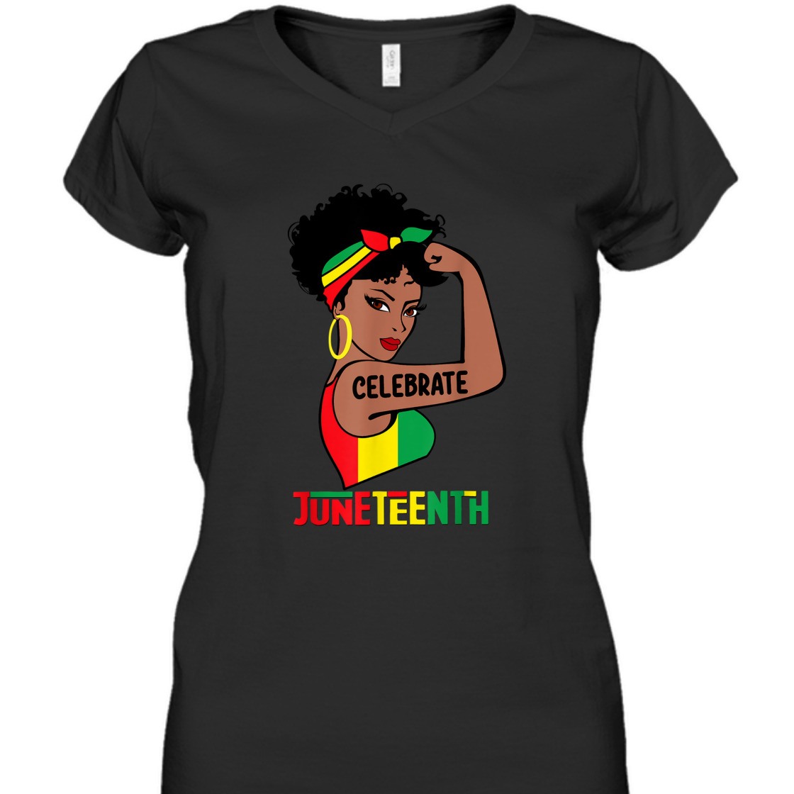 Strong Women 1865 Juneteenth Celebrate Pride African American Women Girls T-Shirt