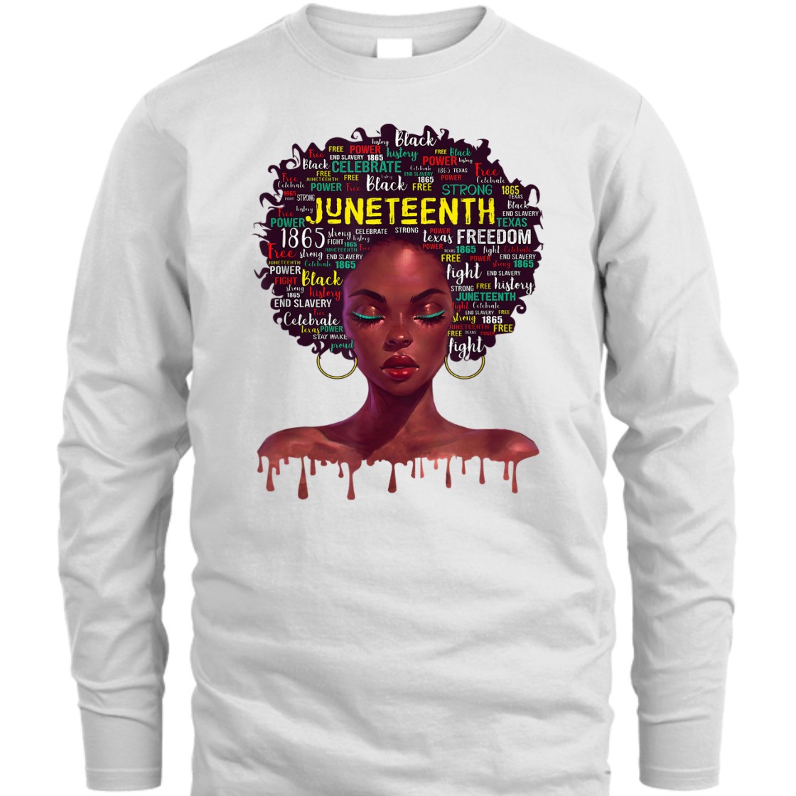 Strong Women Juneteenth Afro Beautiful Black Pride 2022 T-Shirt Strong Women Juneteenth Afro Beautiful Black Pride 2022 T-Shirt