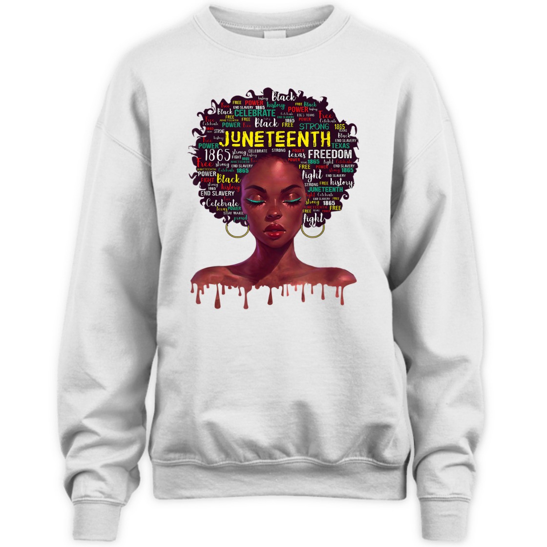 Strong Women Juneteenth Afro Beautiful Black Pride 2022 T-Shirt Strong Women Juneteenth Afro Beautiful Black Pride 2022 T-Shirt