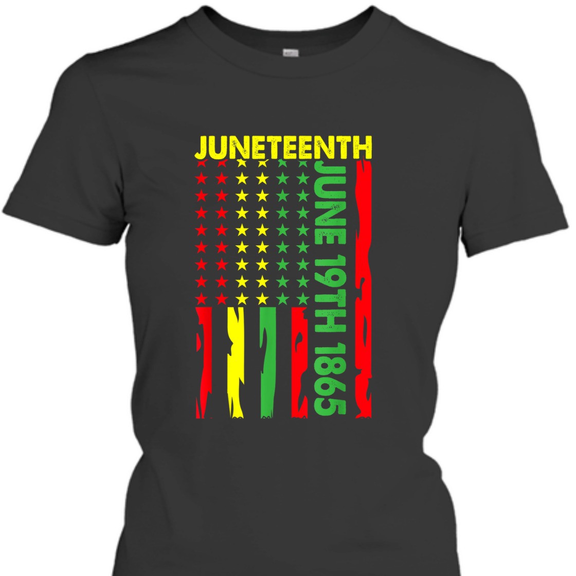 Strong Women Juneteenth June 19th, 1865 Pan African Flag FreeIsh T-Shirt Strong Women Juneteenth June 19th, 1865 Pan African Flag FreeIsh T-Shirt