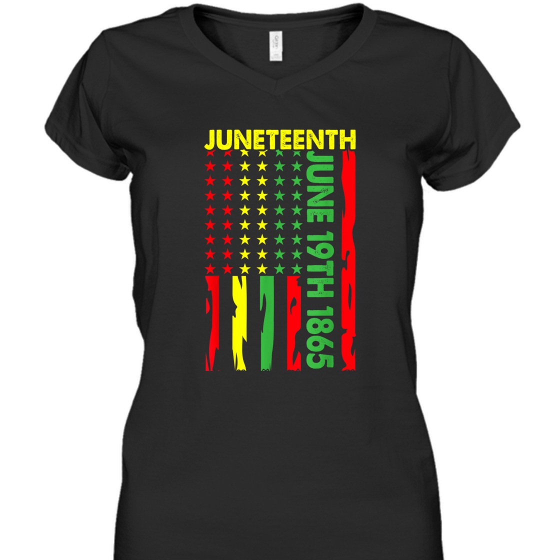 Strong Women Juneteenth June 19th, 1865 Pan African Flag FreeIsh T-Shirt Strong Women Juneteenth June 19th, 1865 Pan African Flag FreeIsh T-Shirt