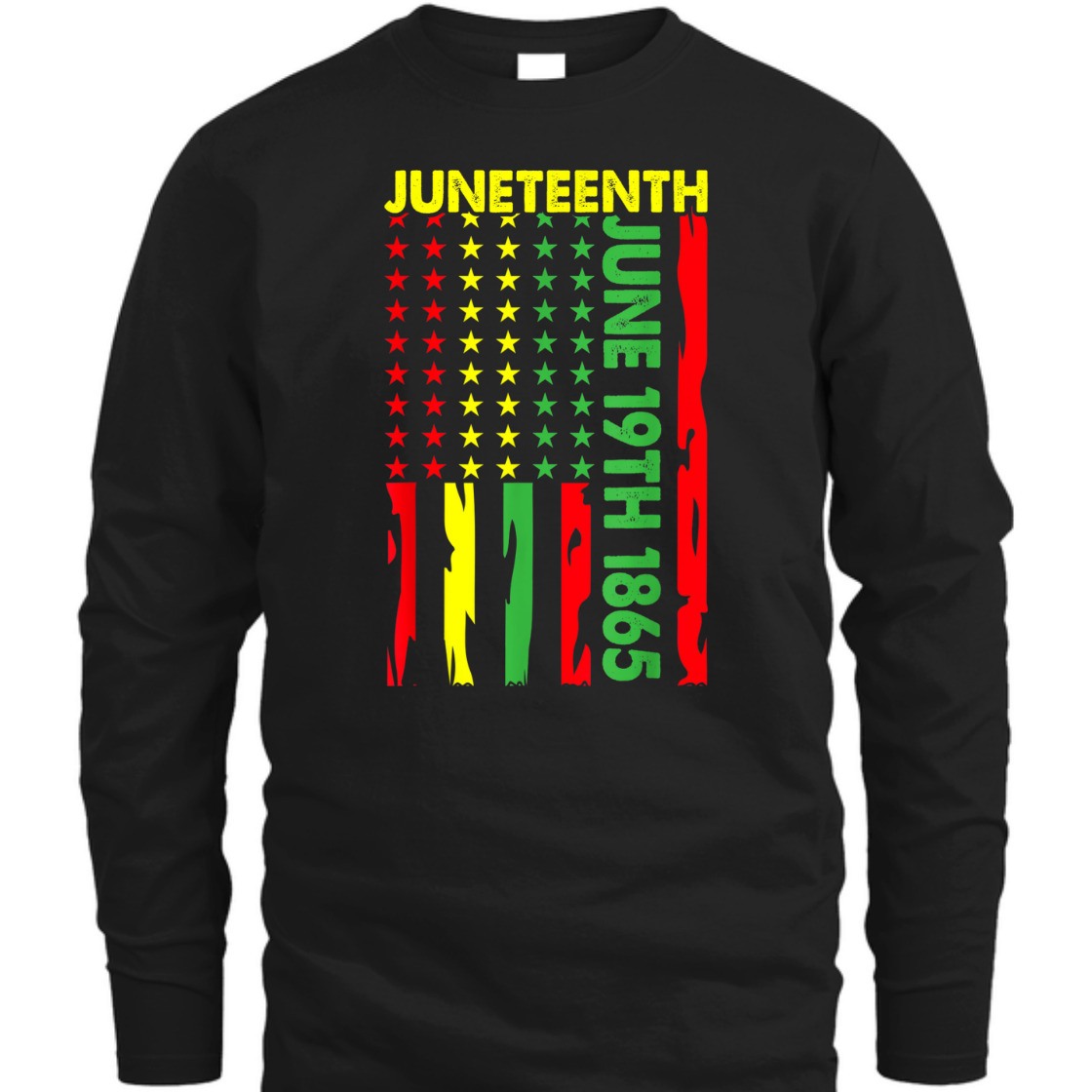 Strong Women Juneteenth June 19th, 1865 Pan African Flag FreeIsh T-Shirt