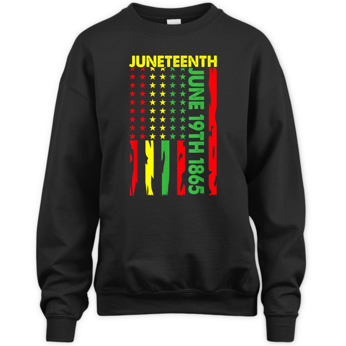 Strong Women Juneteenth June 19th, 1865 Pan African Flag FreeIsh T-Shirt