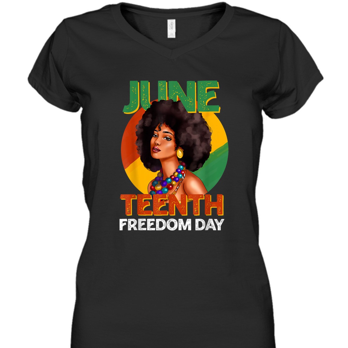 Strong Women Juneteenth Freedom Day 1865 African Woman United States USA T-Shirt