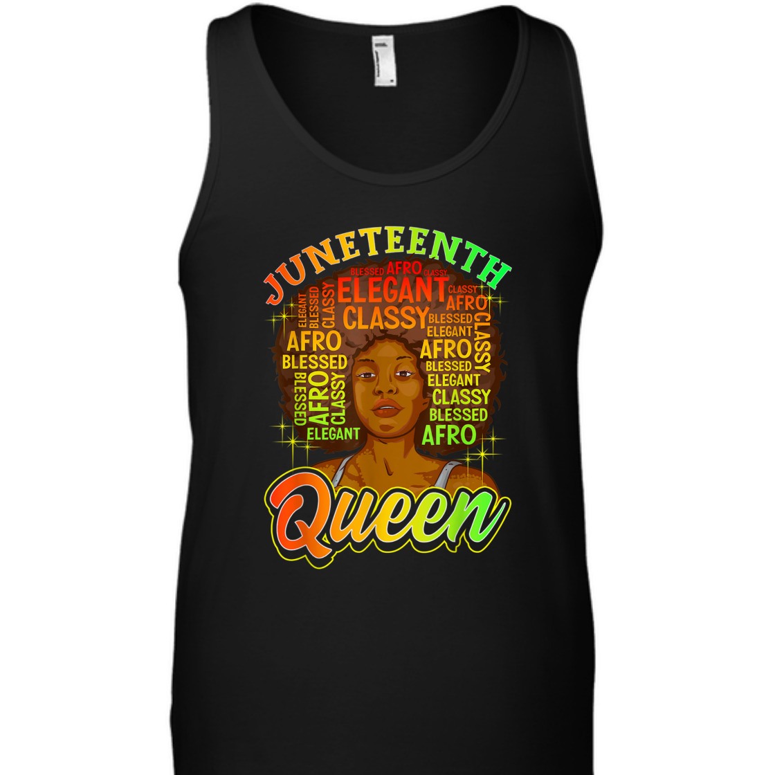 Strong Women Juneteenth Women Juneteenth Shirts Natural Afro Queen T-Shirt