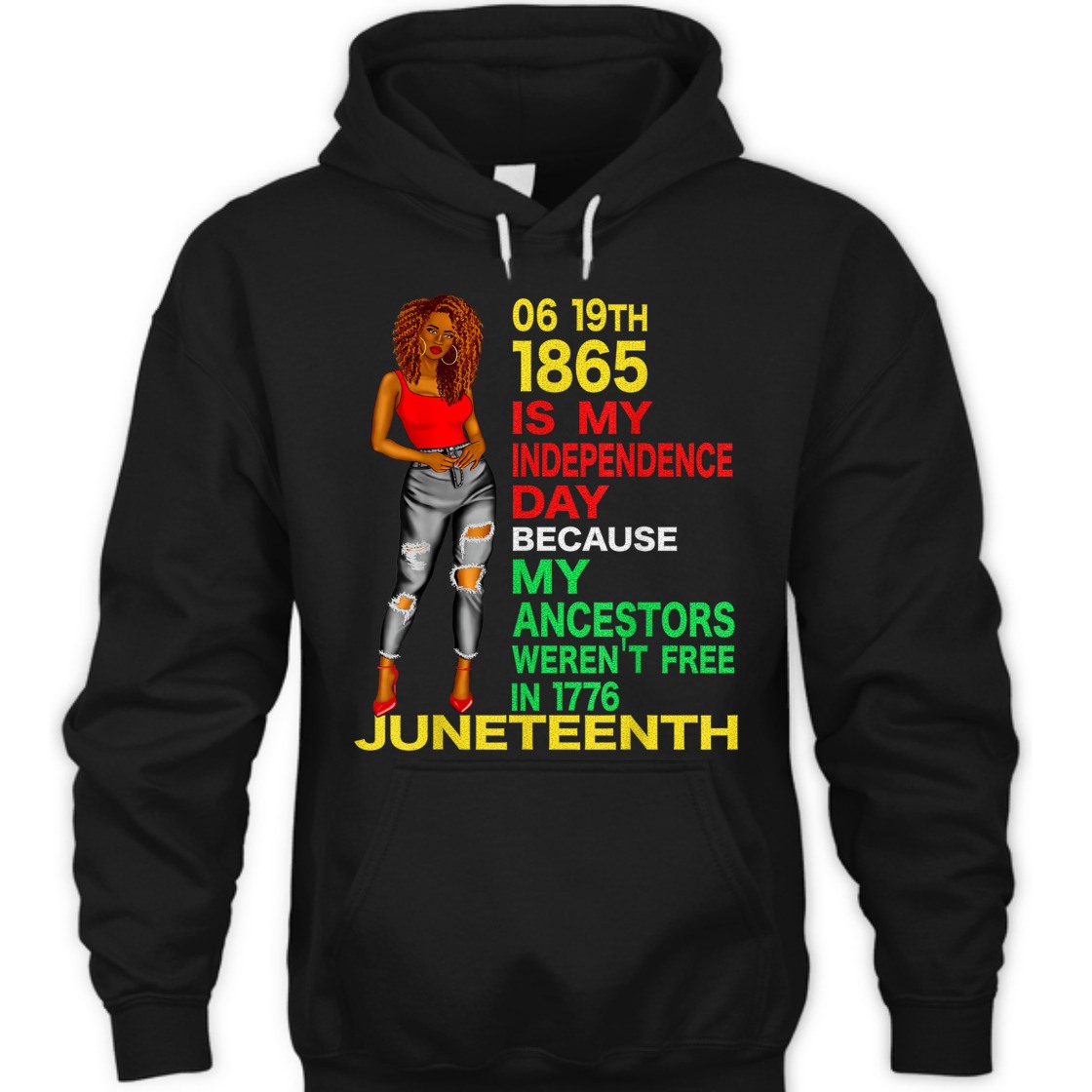 Strong Women Happy Juneteenth Is My Independence Day Free Black Women T-Shirt Strong Women Happy Juneteenth Is My Independence Day Free Black Women T-Shirt
