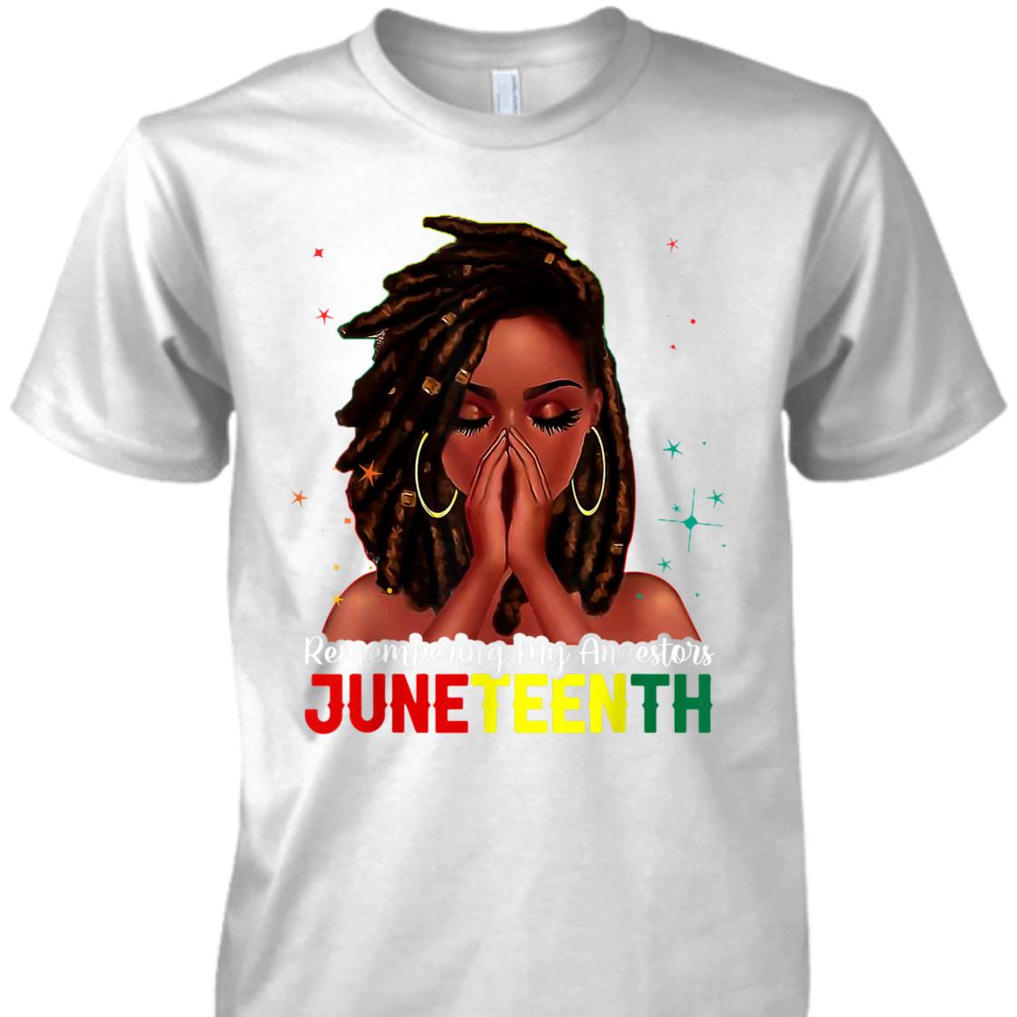 Strong Women Loc'd Hair Black Woman Remembering My Ancestors Juneteenth T-Shirt Strong Women Loc'd Hair Black Woman Remembering My Ancestors Juneteenth T-Shirt