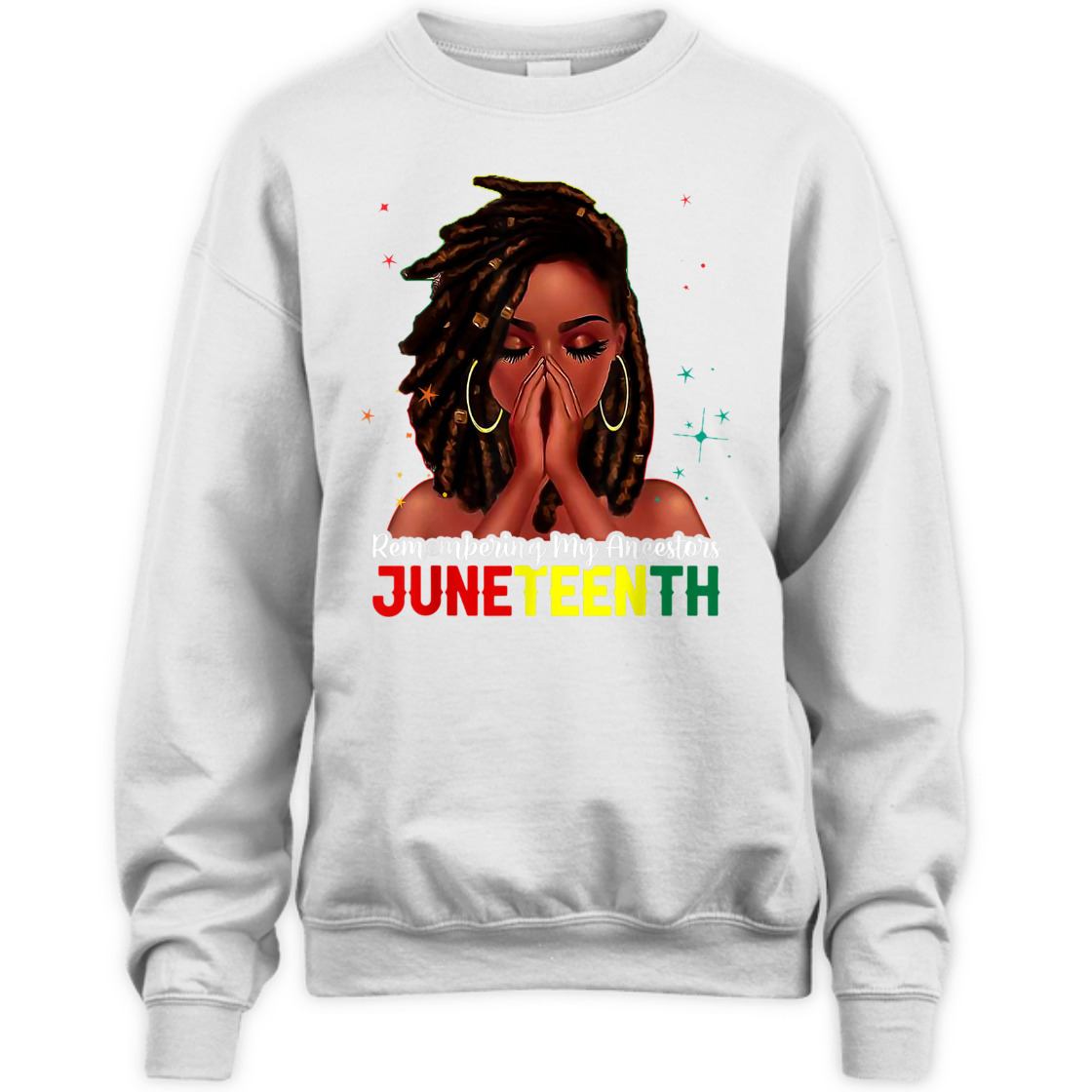 Strong Women Loc'd Hair Black Woman Remembering My Ancestors Juneteenth T-Shirt Strong Women Loc'd Hair Black Woman Remembering My Ancestors Juneteenth T-Shirt