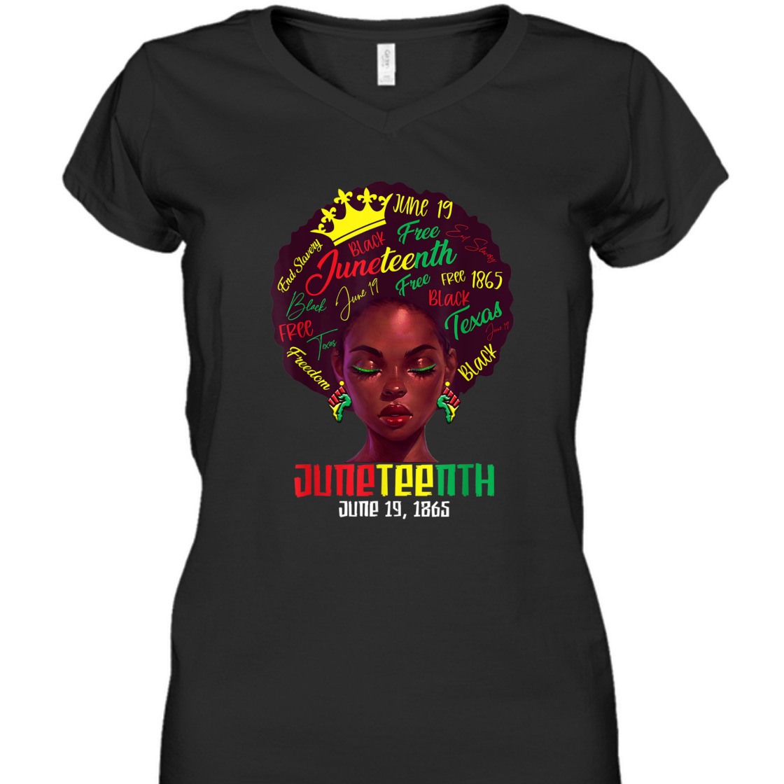 Strong Women Juneteenth June 19th 1865 Ancestors African American Freedom T-Shirt