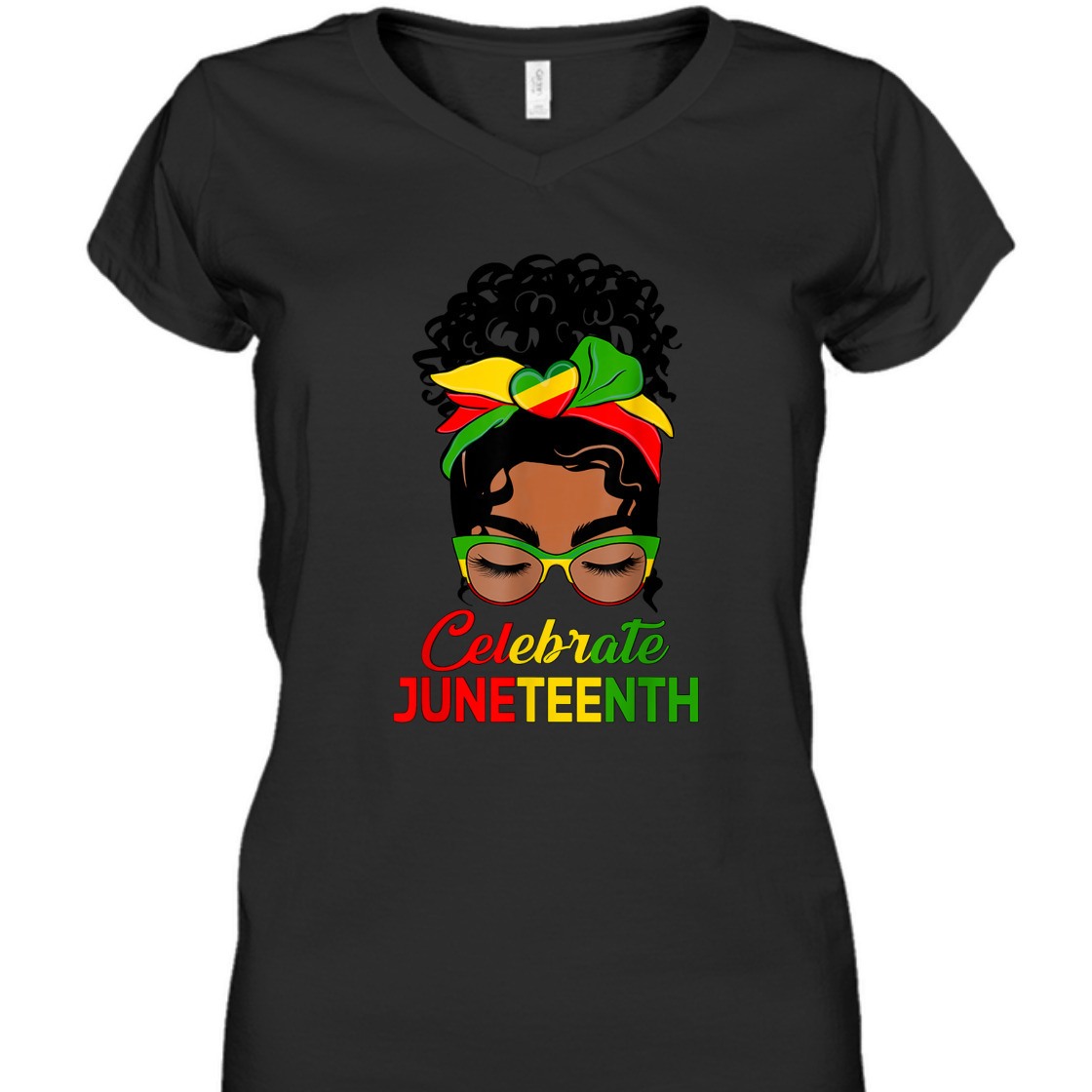 Strong Women Black Women Messy Bun Juneteenth Celebrate Indepedence Day T-Shirt Strong Women Black Women Messy Bun Juneteenth Celebrate Indepedence Day T-Shirt