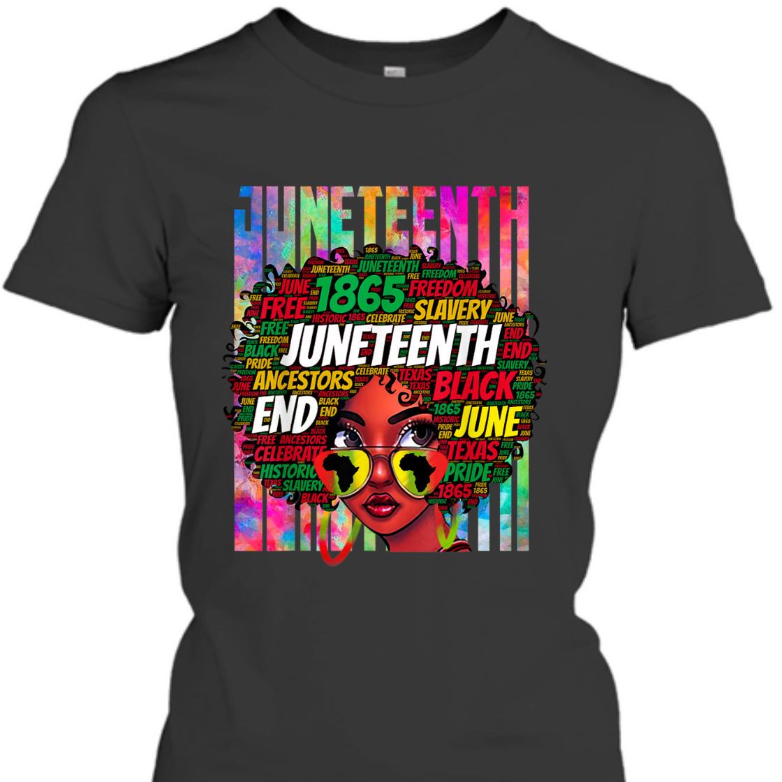 Strong Women Juneteenth Freedom Day African American June 19th Junenth T-Shirt