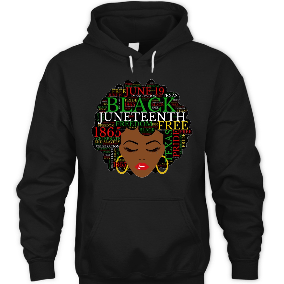 Strong Women Juneteenth Natural Hair Afro Word Art Melanin Black Women T-Shirt Strong Women Juneteenth Natural Hair Afro Word Art Melanin Black Women T-Shirt