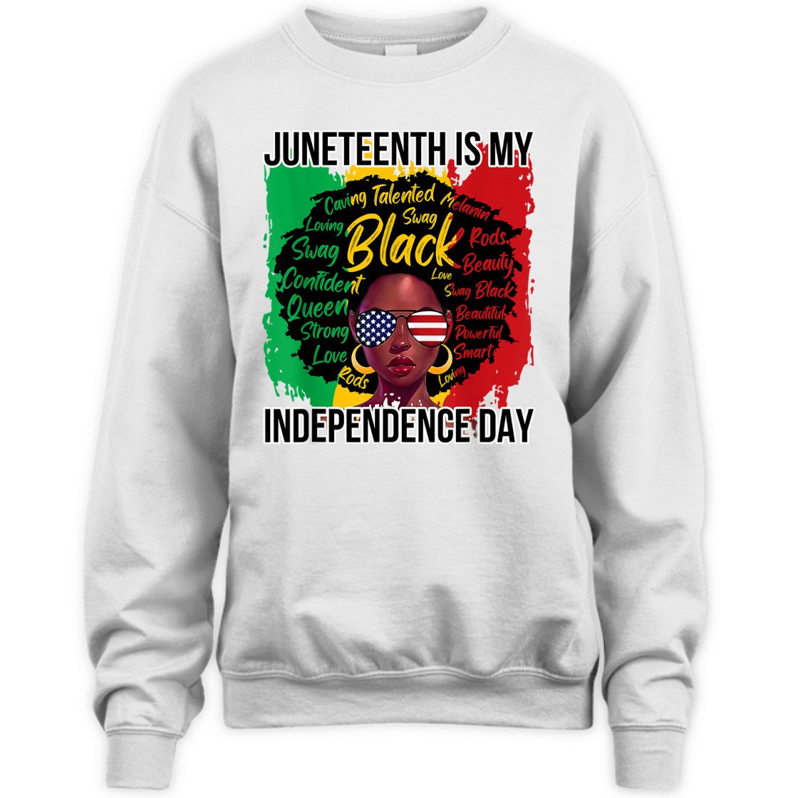 Strong Women Juneteenth Is My Independence Day Black History 4th Of July T-Shirt