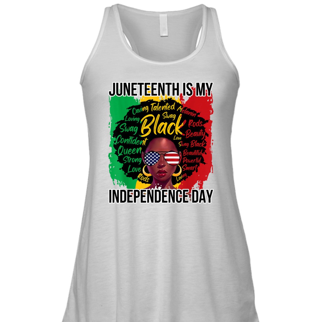 Strong Women Juneteenth Is My Independence Day Black History 4th Of July T-Shirt