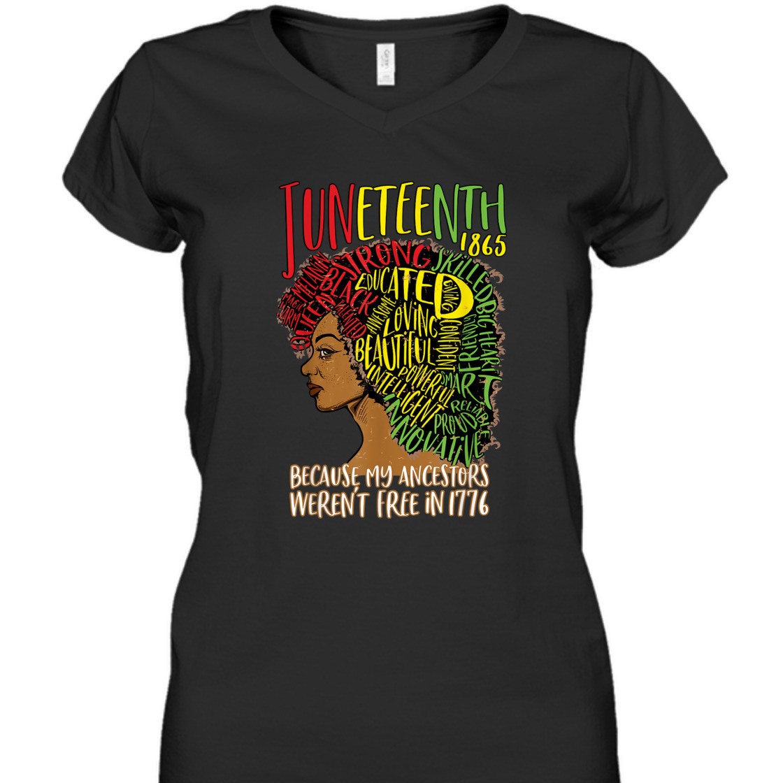 Strong Women Juneteenth Powerful Freedom Day African American T-Shirt
