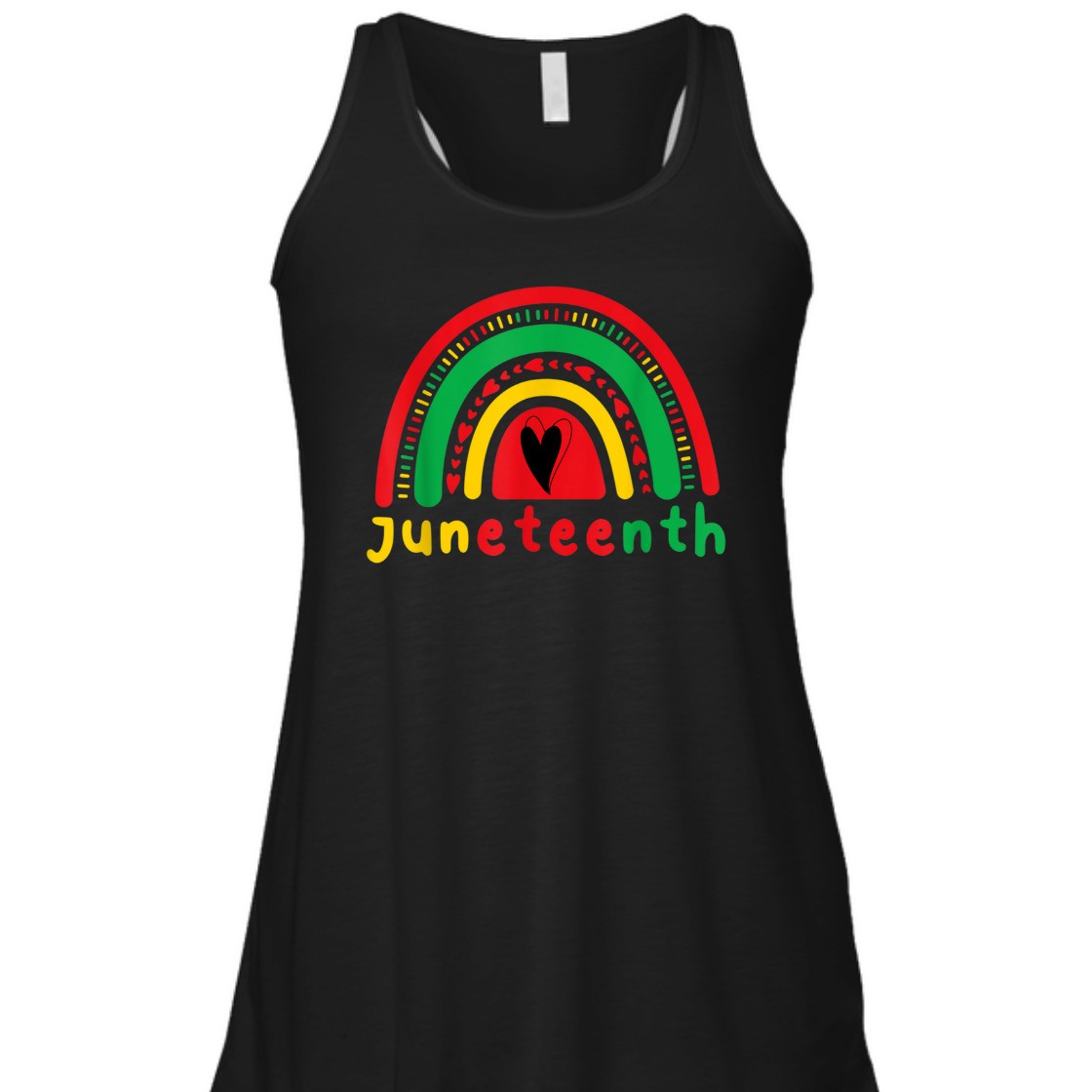 Strong Women Juneteenth Boho Rainbow Heart Women Girls Teens T-Shirt Strong Women Juneteenth Boho Rainbow Heart Women Girls Teens T-Shirt