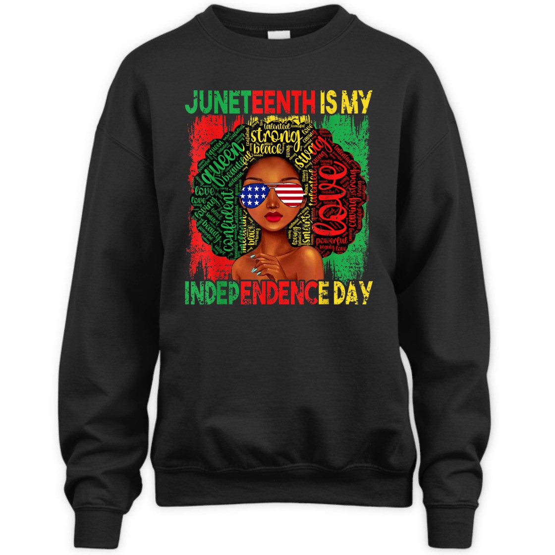 Strong Women Queen Women Girls Juneteenth Is My Independence Free Day T-Shirt Strong Women Queen Women Girls Juneteenth Is My Independence Free Day T-Shirt