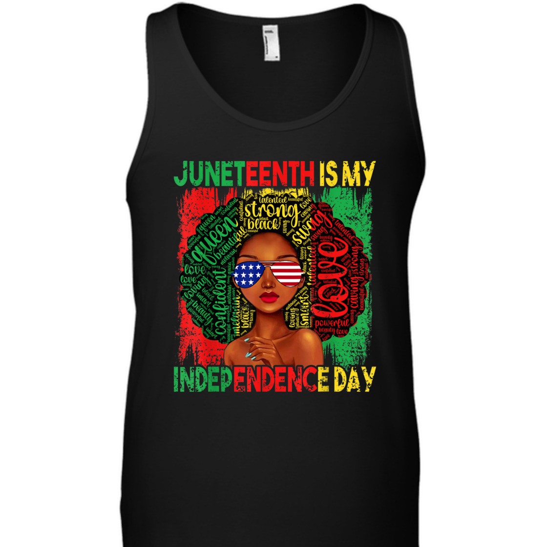 Strong Women Queen Women Girls Juneteenth Is My Independence Free Day T-Shirt