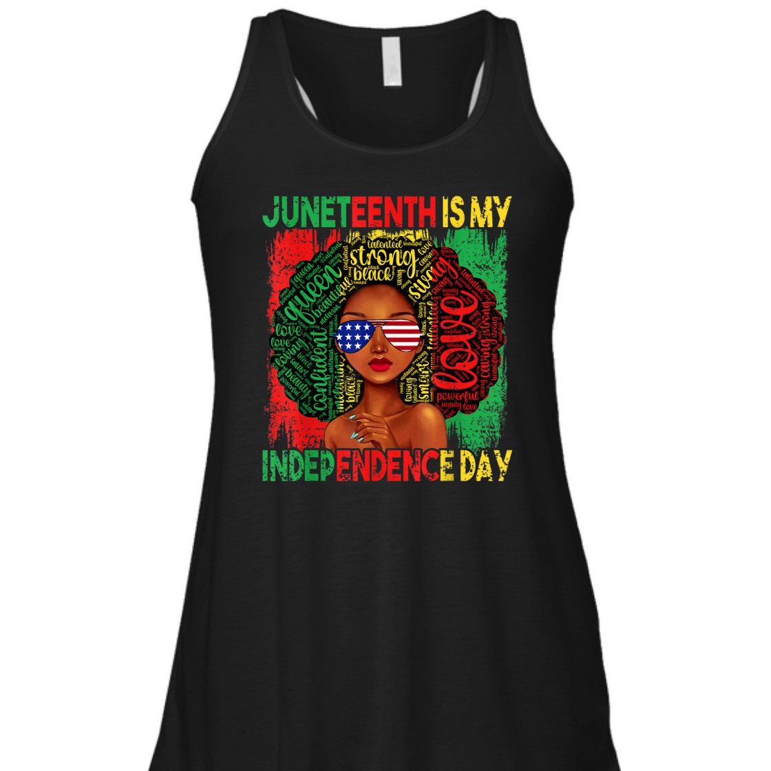 Strong Women Queen Women Girls Juneteenth Is My Independence Free Day T-Shirt