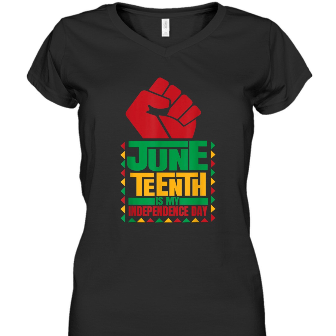 Strong Women Juneteenth Is My Independence Day Novelty Juneteenth T-Shirt