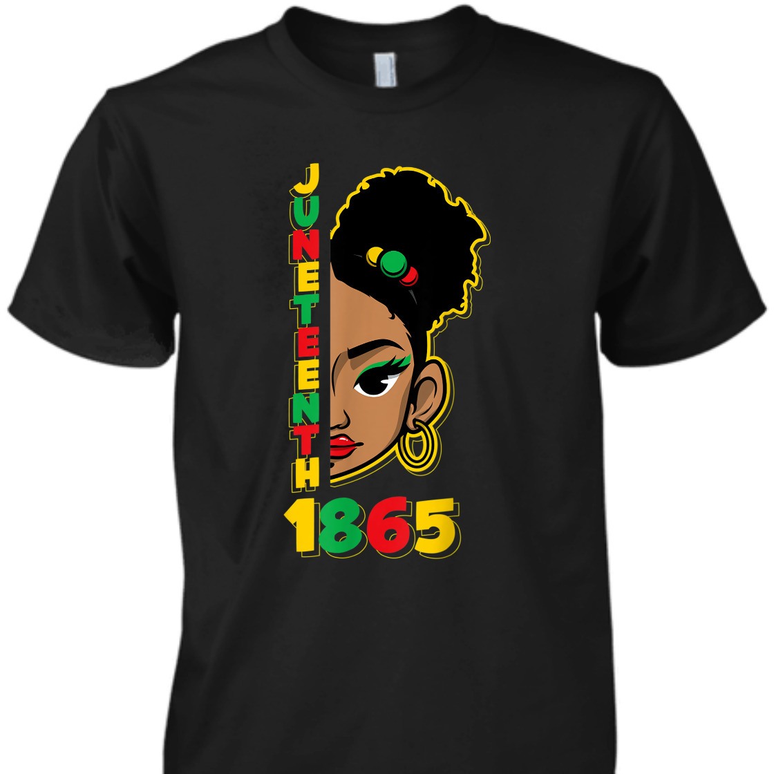 Strong Women Juneteenth 1865 Afro Puff Hair Women Girls Teens T-Shirt Strong Women Juneteenth 1865 Afro Puff Hair Women Girls Teens T-Shirt
