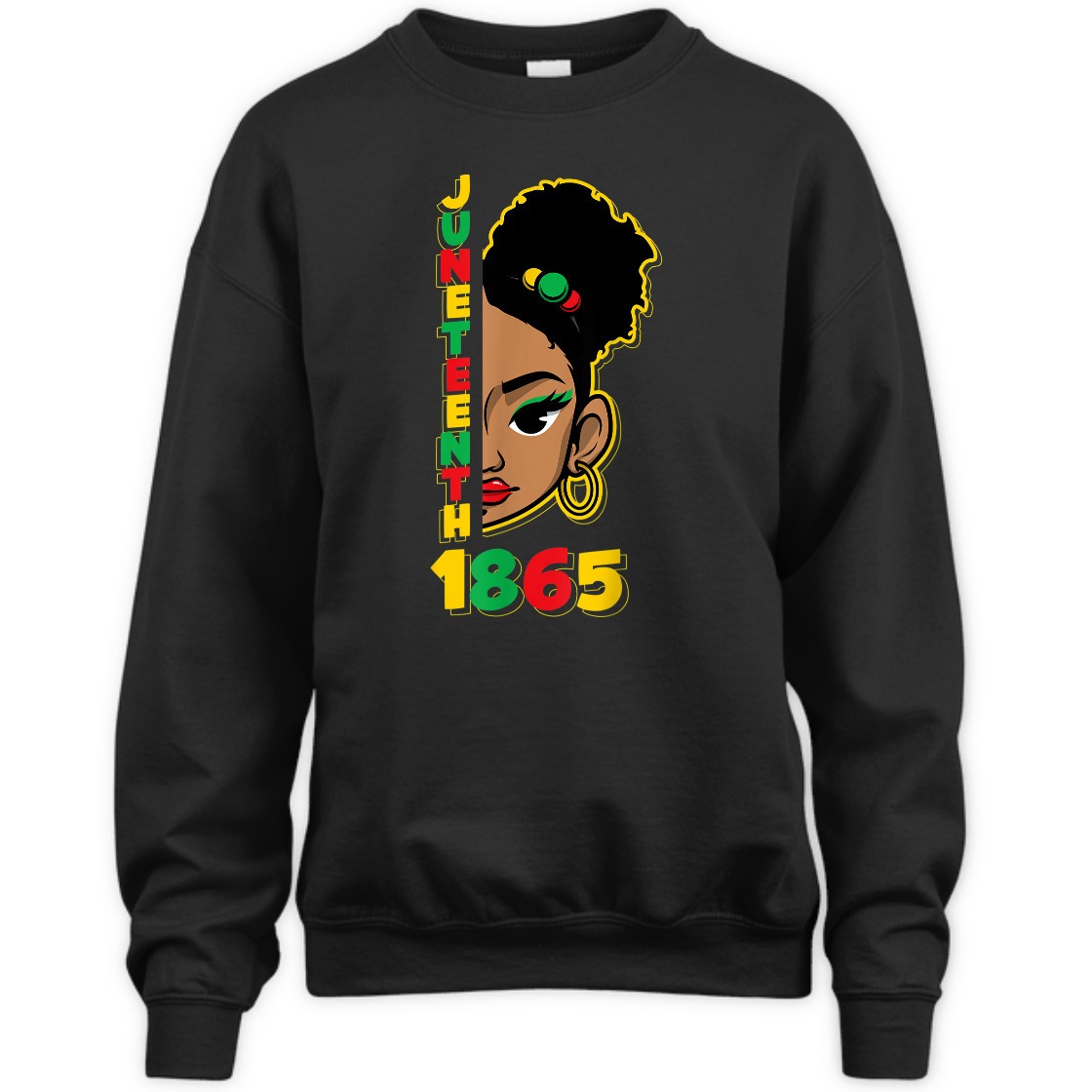 Strong Women Juneteenth 1865 Afro Puff Hair Women Girls Teens T-Shirt Strong Women Juneteenth 1865 Afro Puff Hair Women Girls Teens T-Shirt