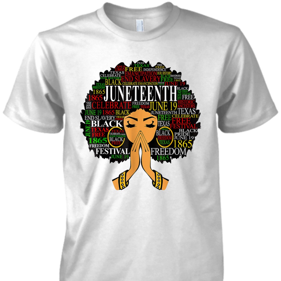 Strong Women Juneteenth Is My Independence 1865 Women 4th July Love T-Shirt