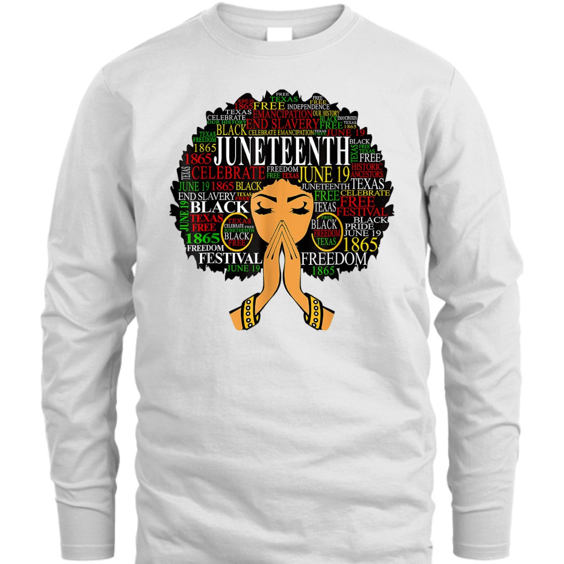 Strong Women Juneteenth Is My Independence 1865 Women 4th July Love T-Shirt