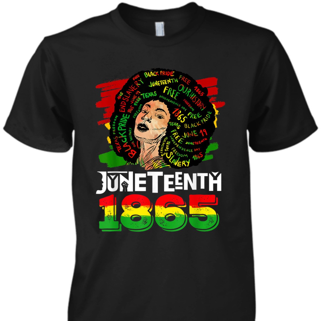 Strong Women Juneteenth 1865 Black African American Ancestors Freedom T-Shirt
