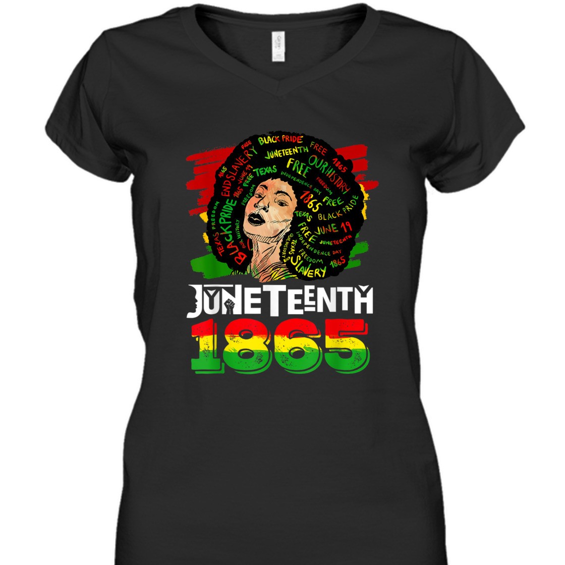 Strong Women Juneteenth 1865 Black African American Ancestors Freedom T-Shirt