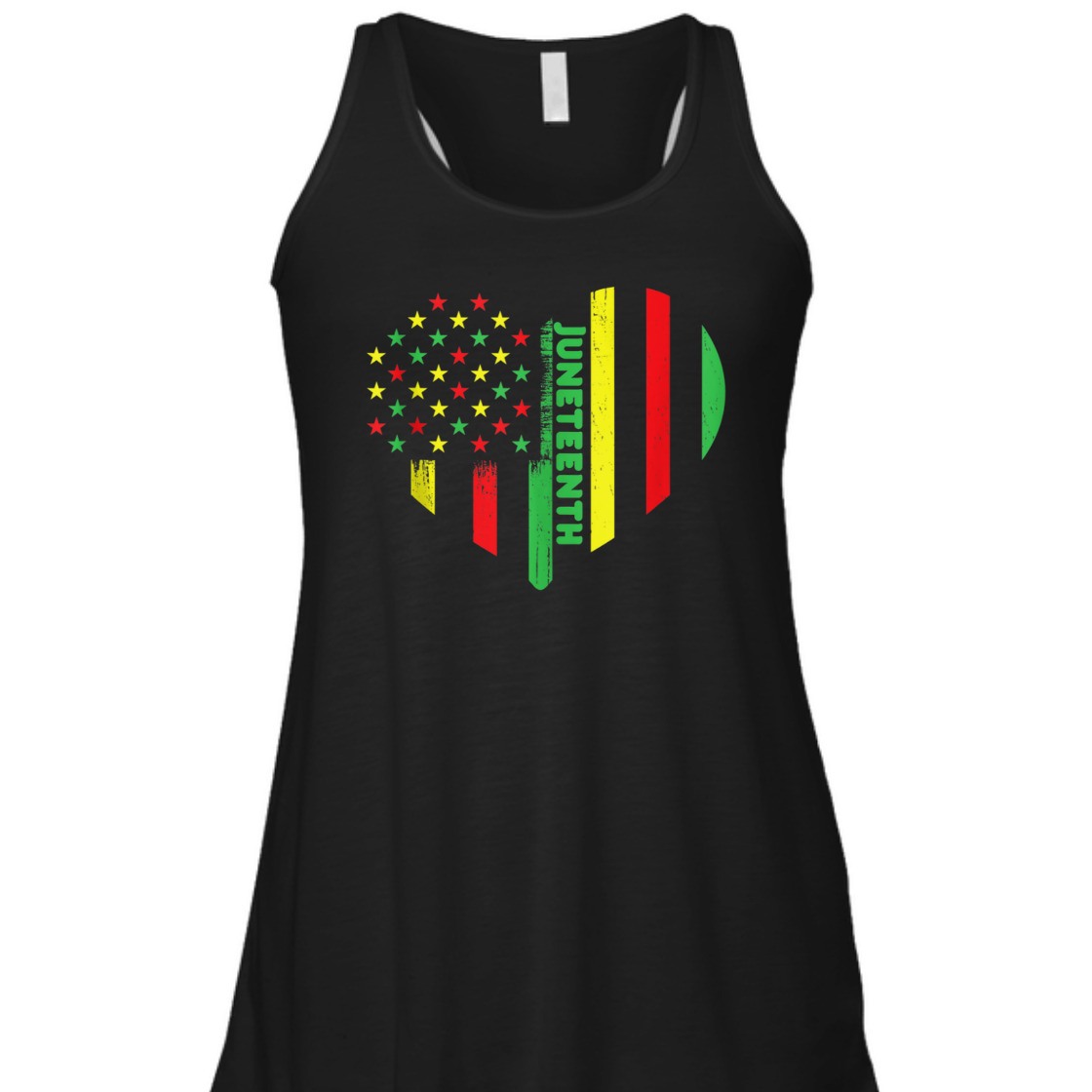 Strong Women Juneteenth Retro Vintage Heart Flag Black Dad Mom Girl Boy T-Shirt