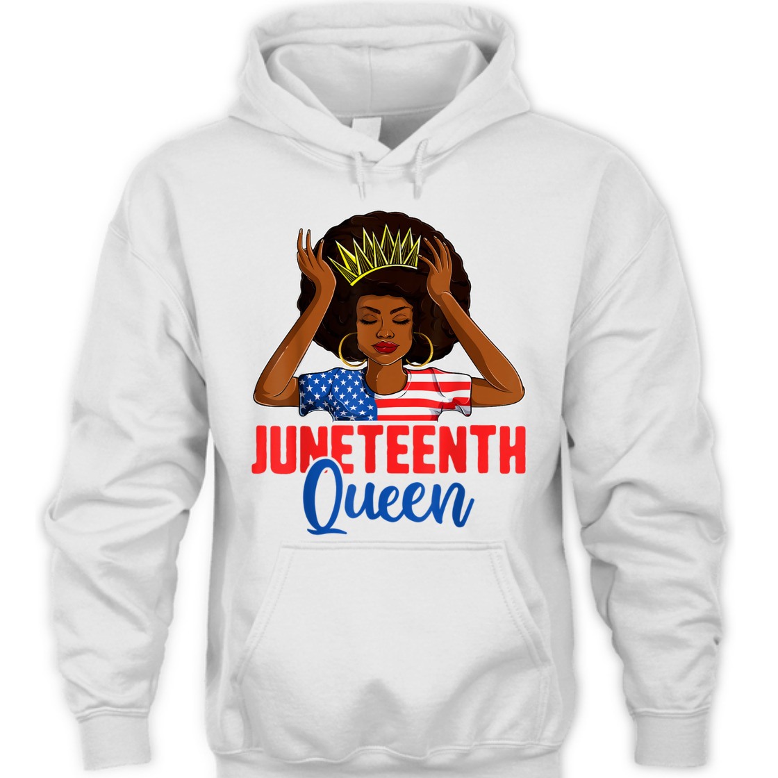 Strong Women Juneteenth Women, Juneteenth Black Queen Us Flag T-Shirt
