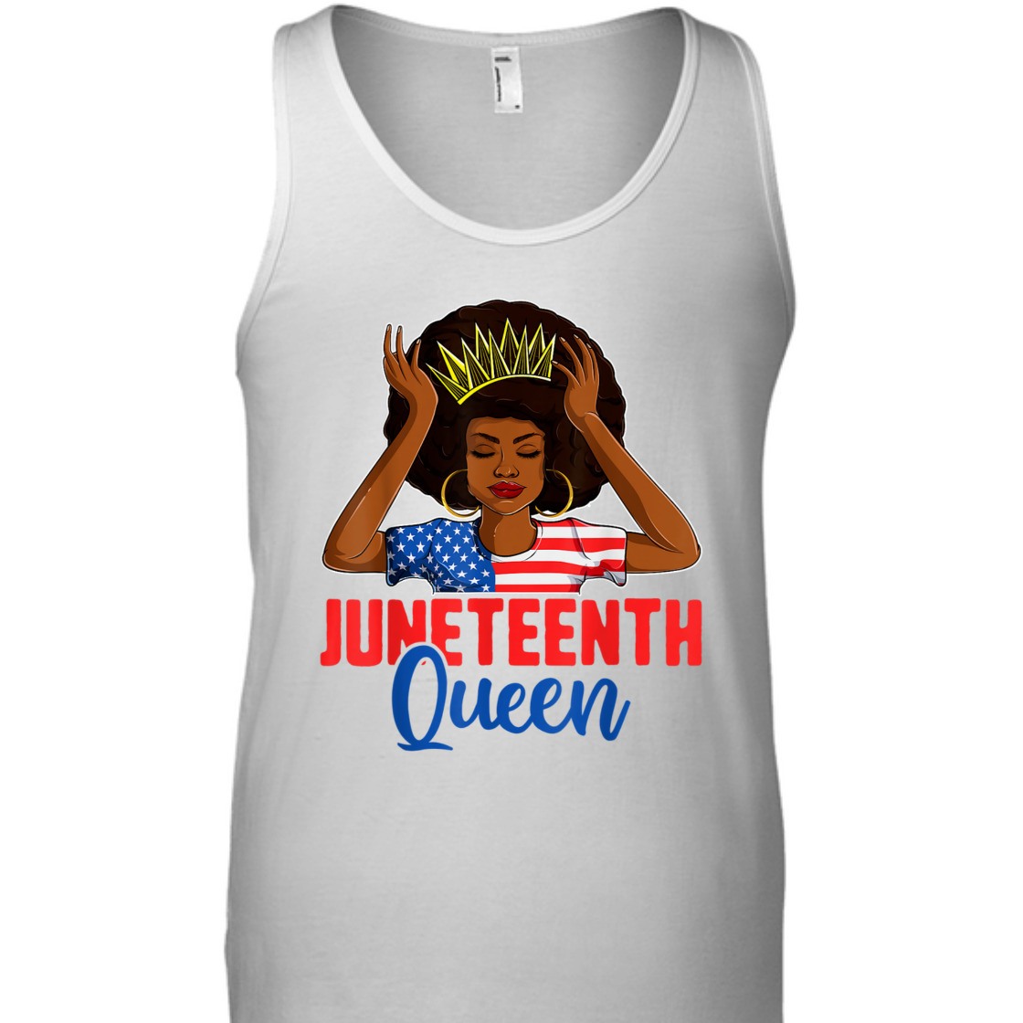 Strong Women Juneteenth Women, Juneteenth Black Queen Us Flag T-Shirt