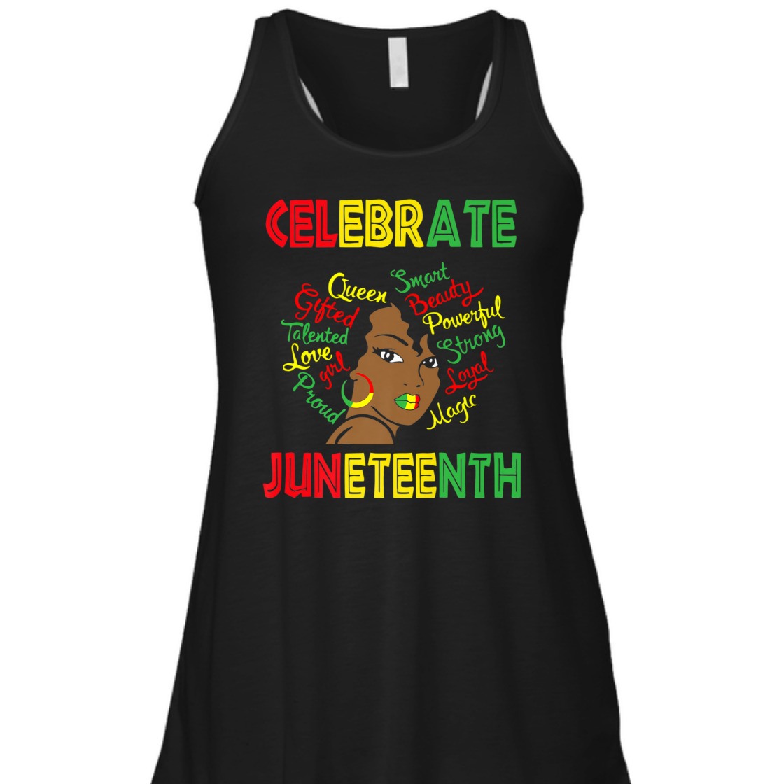 Strong Women Black Women Messy Bun Juneteenth Celebrate Indepedence Day Premium T-Shirt