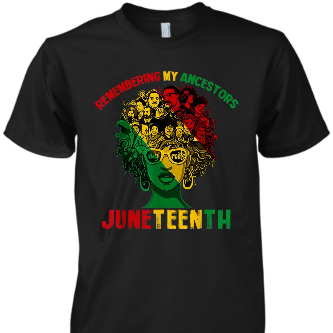 Strong Women Remembering My Ancestors Juneteenth Black Freedom 1865 T-Shirt