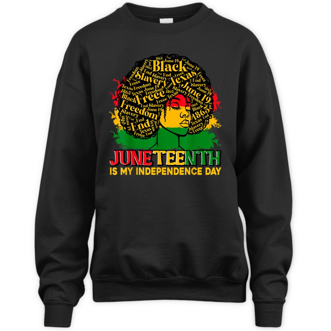 Strong Women Juneteenth Is My Independence Day - Afro Pride Melanin Girl T-Shirt Strong Women Juneteenth Is My Independence Day - Afro Pride Melanin Girl T-Shirt