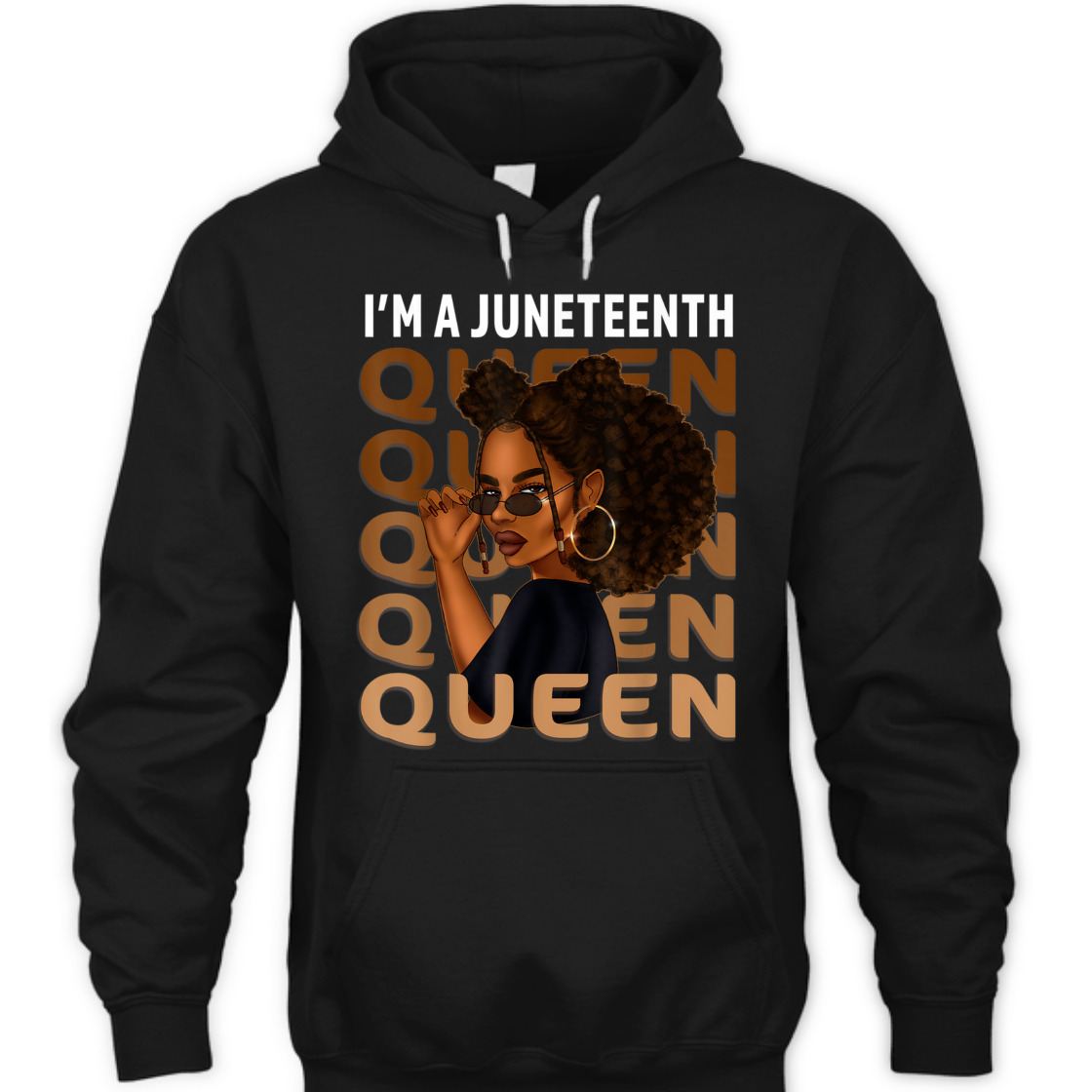 Strong Women Juneteenth Queen Swag Black Melanin Natural Hair Afro Women T-Shirt Strong Women Juneteenth Queen Swag Black Melanin Natural Hair Afro Women T-Shirt
