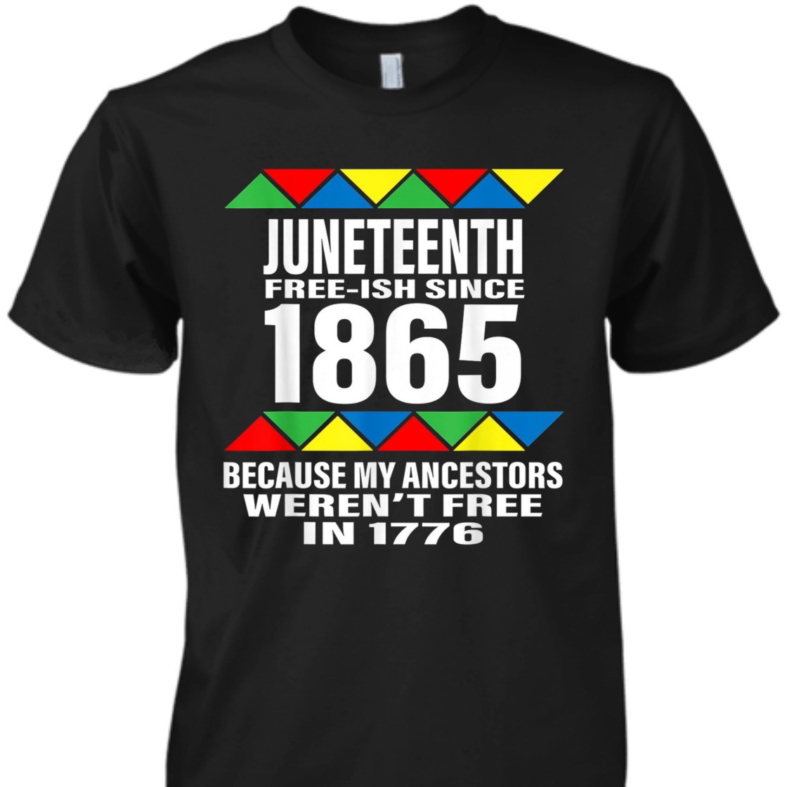 Strong Women Juneteenth Free-ish Since 1865 With Pan African Flag T-Shirt