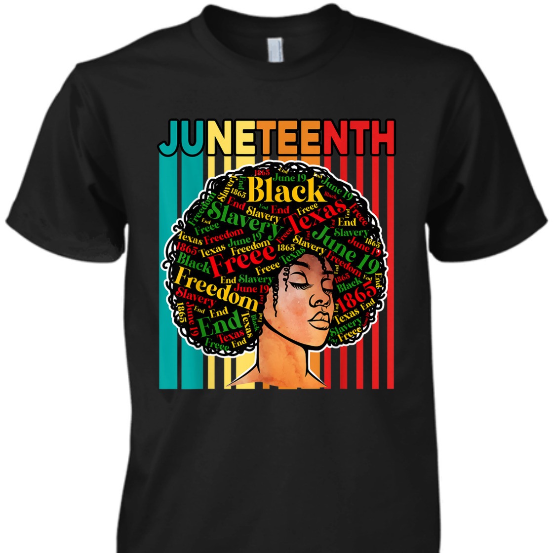 Strong Women Juneteenth Melanin Black Women African American Afrocentric T-Shirt