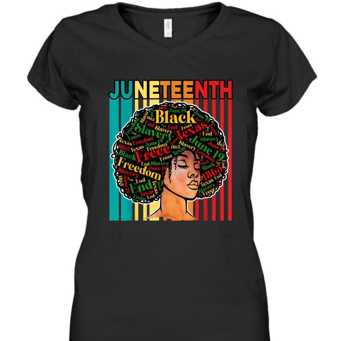 Strong Women Juneteenth Melanin Black Women African American Afrocentric T-Shirt