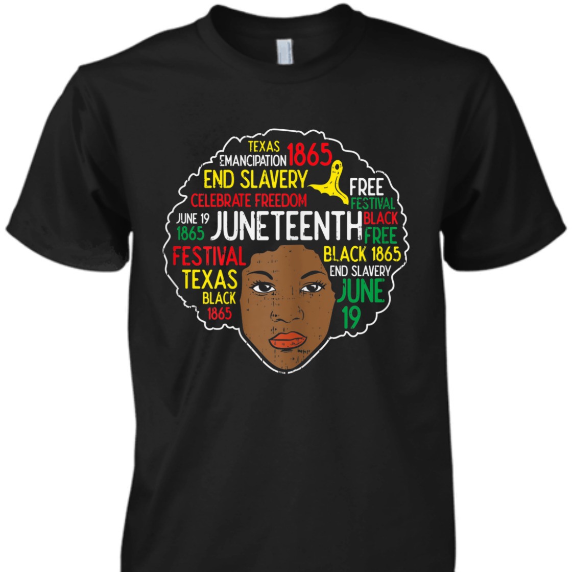 Strong Women Afro Woman Juneteenth 1865 Black Pride Melanin Women Gift T-Shirt