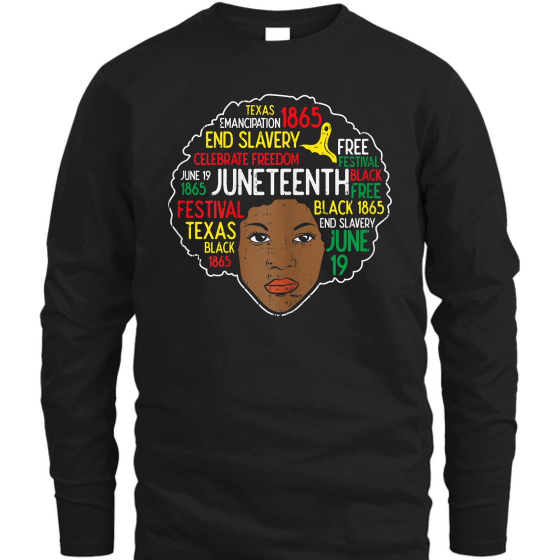 Strong Women Afro Woman Juneteenth 1865 Black Pride Melanin Women Gift T-Shirt