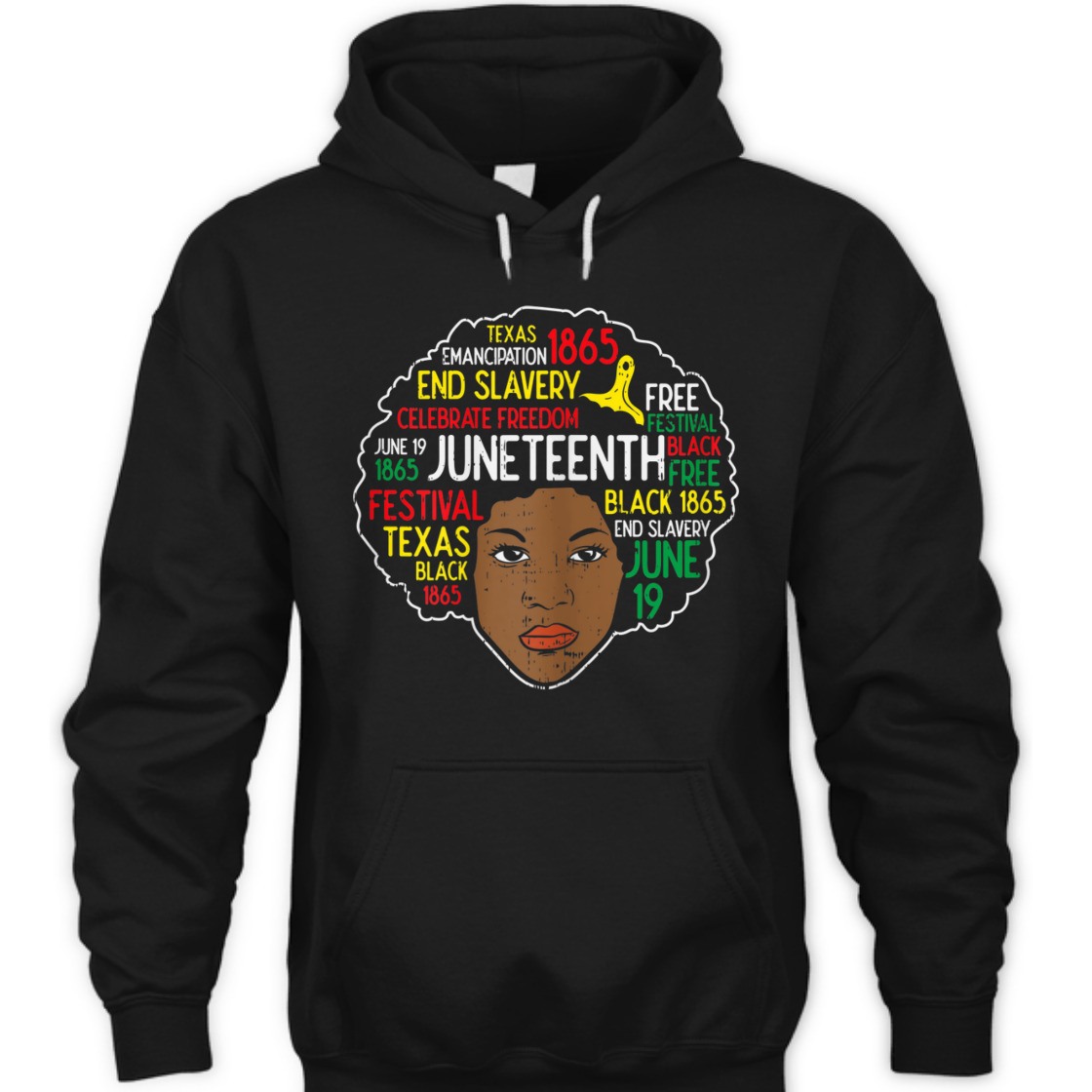 Strong Women Afro Woman Juneteenth 1865 Black Pride Melanin Women Gift T-Shirt