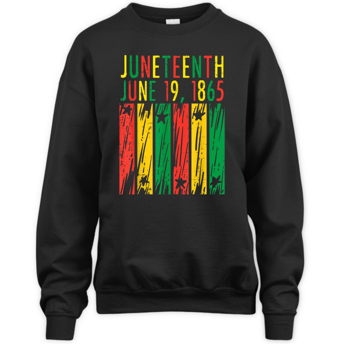 Strong Women Juneteenth Flag 1865 June 19th Black African Pride T-Shirt