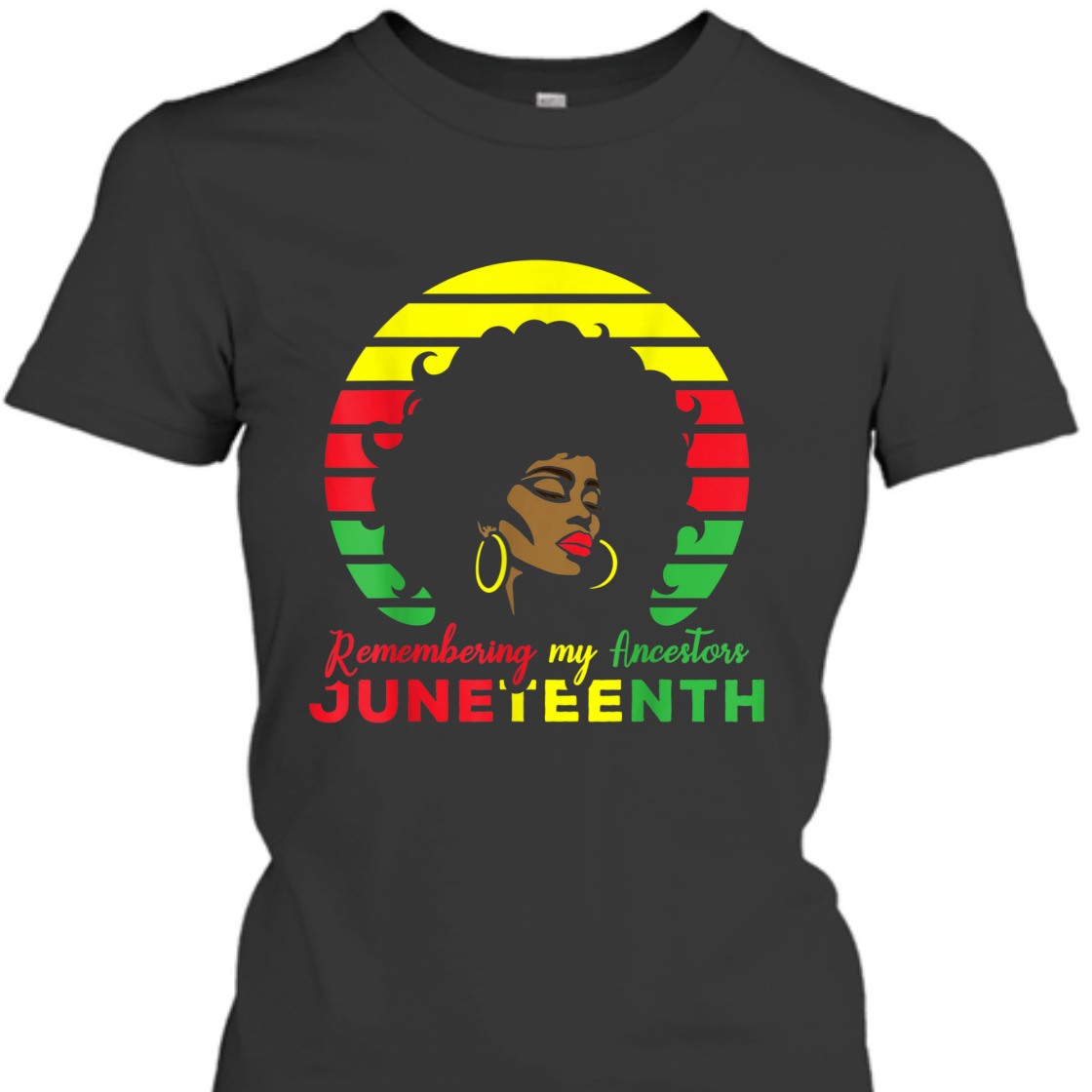 Strong Women Remembering My Ancestors Juneteenth 1865 Black Freedom T-Shirt