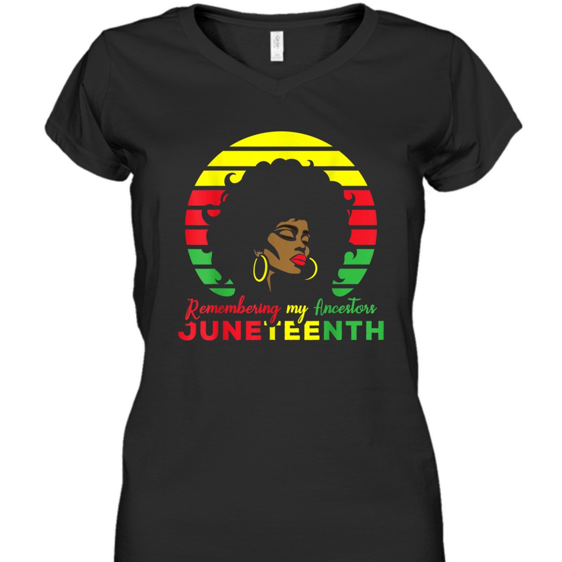 Strong Women Remembering My Ancestors Juneteenth 1865 Black Freedom T-Shirt